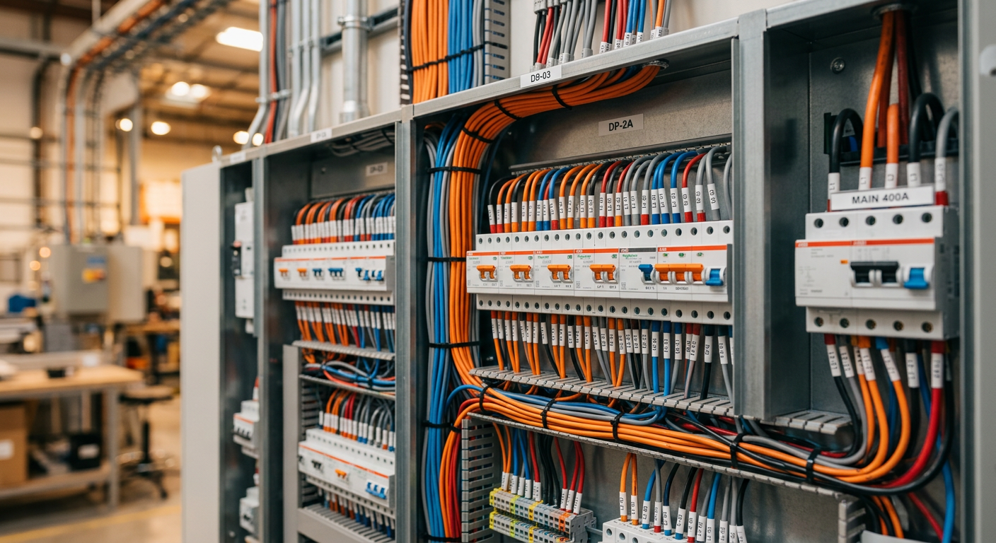 Electrical distribution panels and switchgear installed by MTJ Projects